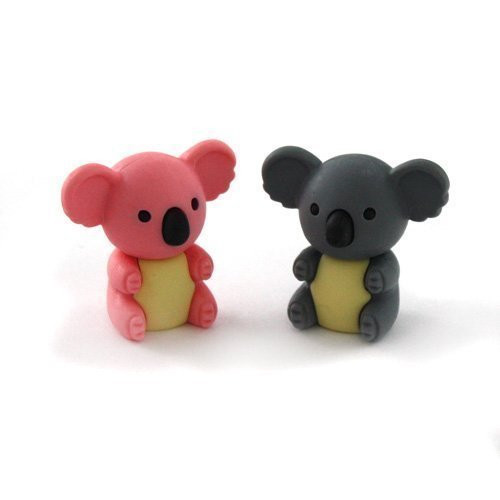 Iwako Japanese Erasers - 2 Colours Koala Bear (2 Pieces)
