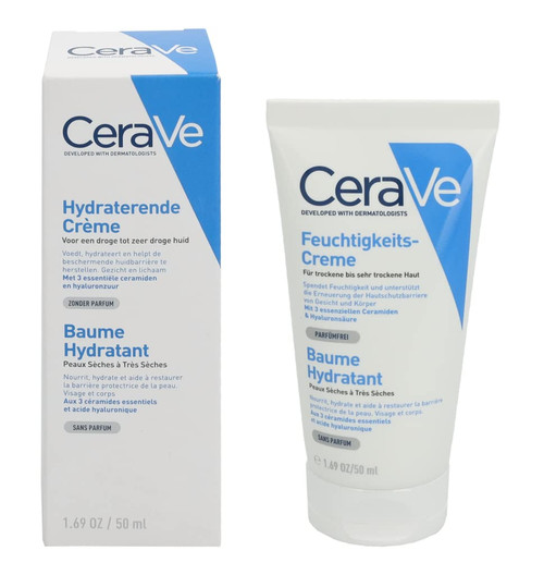 CeraVe Cerave crema hidratante |50ml| hidrante diario para rostro y cuerpo para piel seca CeraVe Cerave crema hidratante |50ml| hidrante diario para rostro y cuerpo para piel seca