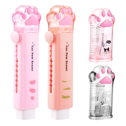 4Pcs Kawaii Cat Paw Pencil Sharpener & Eraser Set, Cute Pencil Sharpeners Manual with Retractable Eraser,Handheld Manual Pencil Sharpener for Kids Students School Supplies 4Pcs Kawaii Cat Paw Pencil Sharpener & Eraser Set, Cute Pencil Sharpeners Manual with Retractable Eraser,Handheld Manual Pencil Sharpener for Kids Students School Supplies