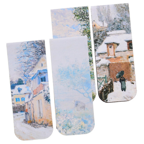 Lurrose 4pcs Magnetic Bookmark Magnetic Book Marker Magnetic Book Clips Decorative Book Page Reading Clips Page Marker Tabs Bookmarks Planner Clips Child Gift Magnetic Material Delicate