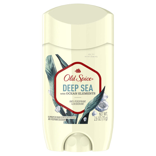 Old Spice Old Spice Invisible Solid Antiperspirant Deodorant for Men Deep Sea With Ocean Elements Scent Inspired By Nature 2.6 Ounce, 2.6 Ounce