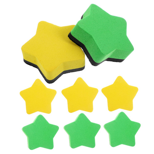 KALLORY 8pcs Office Dry Erase Erasers Blackboard Duster Whiteboard Wipe Tool Whiteboard Cleaning Wipes Blackboard Rubber Office Accessories Office Whiteboard Erasers Child Magnetic Dog Paw