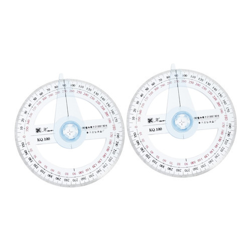 COOPHYA 2Pcs Miter Finder 360 Degree Angle Ruler Radius Template Protractor and Compass Kids Tools Woodworking Protractor Circular Protractors Miter Protractor Drawing Square Round