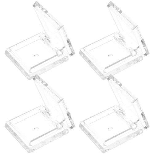 Beaupretty 4pcs Blank Eyeshadow Palette Empty Makeup Container Clear Eyeshadow Palette Empty Lip Palette Empty Eyeshadow Pans Small Magnetic Palette Blush Palette Square Travel Plastic