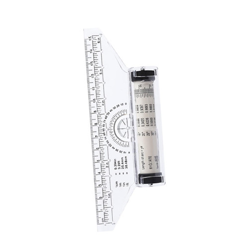 NAMOARLY Parallel Roller Ruler rulers for Drawing Measuring Rolling Ruler Alignment Ruler Rolling Ruler Calligraphy Engineer Drawing Ruler Tools Cloth Scale Student use Hanger White Plastic