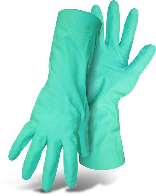 Boss Gloves 118L Nitrile Gloves, 13 inch, Large, Turquoise