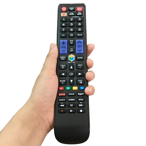 Replacement Remote Control for Samsung UN50EH5000F HG40NA790MF UN60ES6100FXZA UN46F8000 PN51F8500 PN60F8500 UN75F7100AF UN65F7100AF UN60F7100AF Smart 3D LED HDTV TV