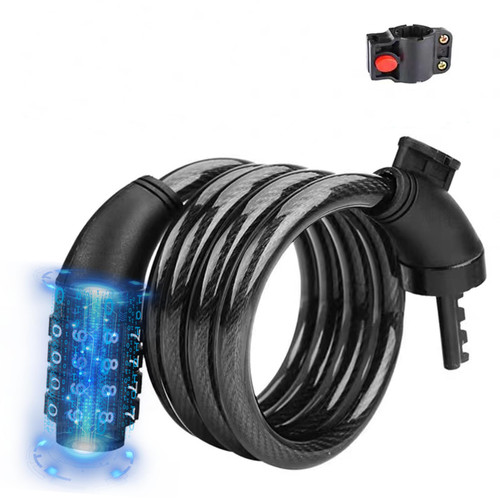 Bike Lock Cable,IBIKE 4ft Bike Locks Security Anti-Theft Resettable Combination with Mounting Bracket and Key Anti Theft Bicycle Secure Locks (Black) Bike Lock Cable,IBIKE 4ft Bike Locks Security Anti-Theft Resettable Combination with Mounting Bracket and Key Anti Theft Bicycle Secure Locks (Black)