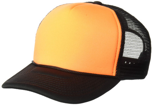 DECKY Two Tone Neon Trucker Cap, Orange