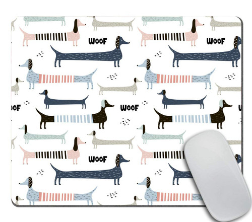 Amcove Colorful Dachshunds Design Mousepad Non Slip Rubber Gaming Mouse Pad Rectangle Mouse Pads for Computers Laptop