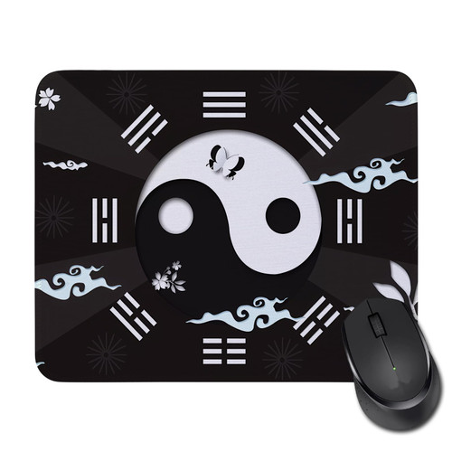 Yin Yang Mouse Pad for Women Men Rectangle Mouse Pads for Computers Laptop Birthday Christians Graduation Gifts for Son Friends (Yin Yang)