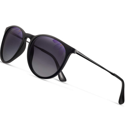 CHBP Sunglasses Womens Men Polarized UV Protection Trendy Vintage Retro Round Mirrored Lens Sunglasses For Women (jianbian-gery)