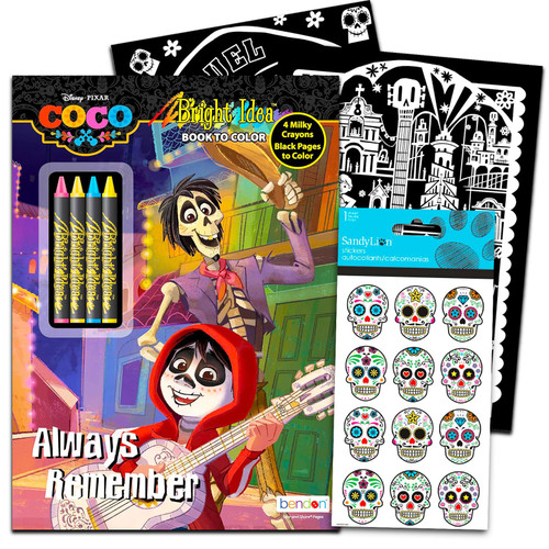 Coco Coloring and Activity Book Set - Coco Coloring Book Bundle Featuring Puzzles, Games, and Coloring Pages Plus Crayons, More | Disney Coco Coloring Book