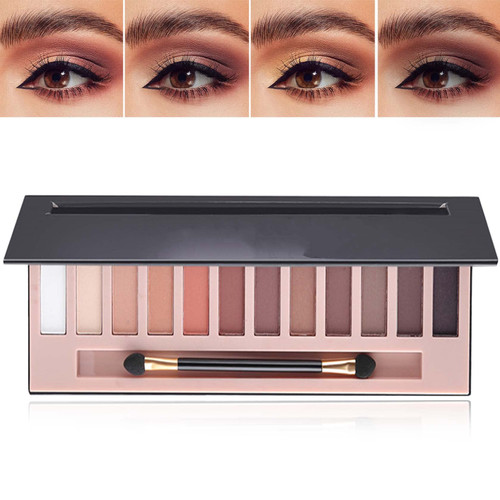 DuoZeng 12 Colors Naked Eyeshadow Palette,Nude Matte Eye Shadow Palette Makeup Natural Highly Pigmented Smokey Eyeshadow Palettes,Long-lasting Makeup Pallets for Women(Matte) DuoZeng 12 Colors Naked Eyeshadow Palette,Nude Matte Eye Shadow Palette Makeup Natural Highly Pigmented Smokey Eyeshadow Palettes,Long-lasting Makeup Pallets for Women(Matte)
