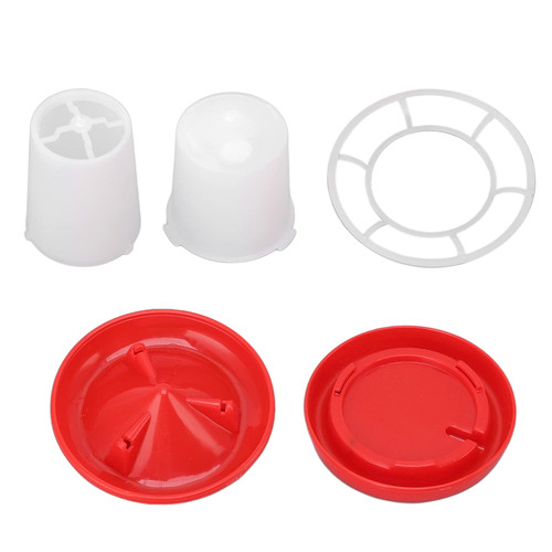 Poultry Feeder, Chick Feeder and Water Kit Swivels Sleeve Design Automatic Feeding and Watering Poultry Feeder and Water Combo