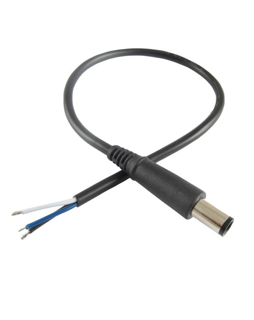 UpperFu 2Pcs DC Power Adapter Cord Tip 7.4mm x 5.0mm Male Plug Connector Adapter Pigtail Cable for DELL HP Laptop Power Adapter Replacement 30cm