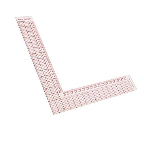 Universal L-Square Quilting Ruler 90 Degree Ruler Sewing Hard Plastic Garment Pattern and Dress Making Ruler