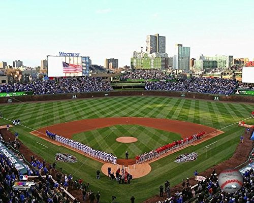 Wrigley Field Chicago Cubs MLB Stadium Photo (Size: 8" x 10")