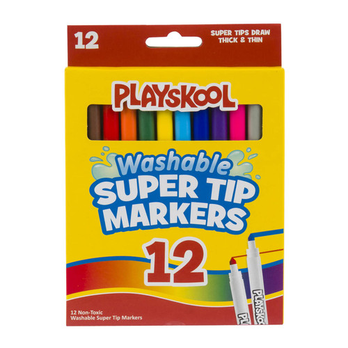 Playskool Washable Super Tip Markers 12 Count