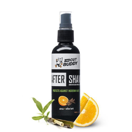 The Cut Buddy | After Shave Spray | Helps with Ingrown Hairs and Irritation | Citrus + Willow Bark Scent | As Seen on Shark Tank | 3.4 Fl Oz