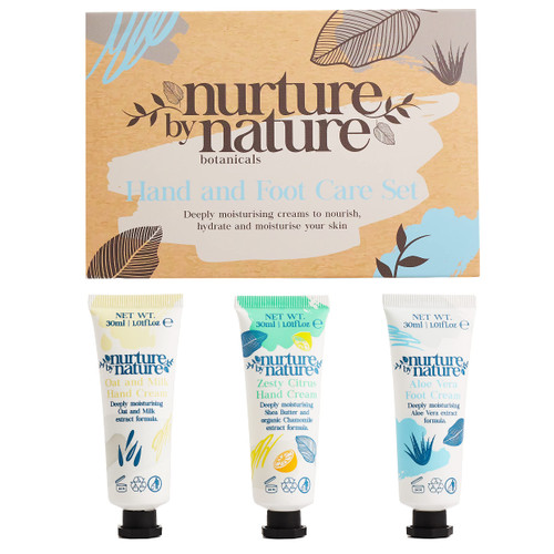 Nurture by Nature Hand and Foot Lotion Set, Shea Butter Hand Cream for Dry Hands with Aloe Vera & Vitamin E - Hand Lotion Travel Size, Moisturizing Hand Cream Set for Women Nurture by Nature Hand and Foot Lotion Set, Shea Butter Hand Cream for Dry Hands with Aloe Vera & Vitamin E - Hand Lotion Travel Size, Moisturizing Hand Cream Set for Women