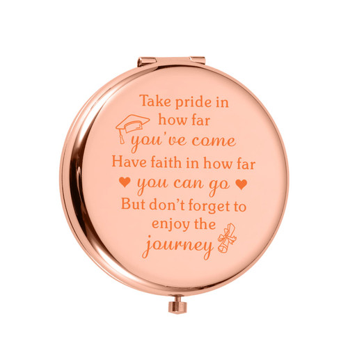 Graduation Gifts for Her, Class of 2024 Summer School High School College Graduation Gifts for Her, Masters Degree Graduation Gifts, Senior 2024 Graduation Gifts for Her, Compact Mirror for Daughter