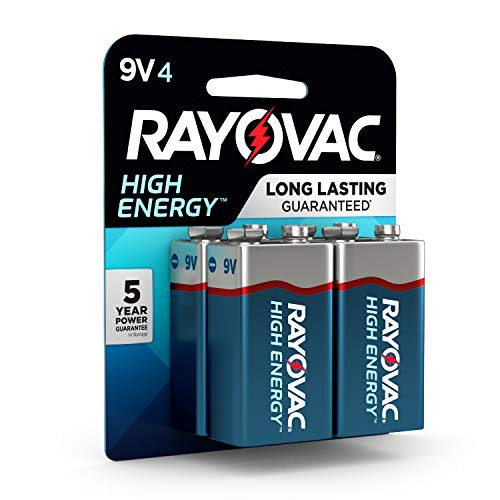 Rayovac 9V Batteries, Alkaline 9V Battery (4 Count) Rayovac 9V Batteries, Alkaline 9V Battery (4 Count)