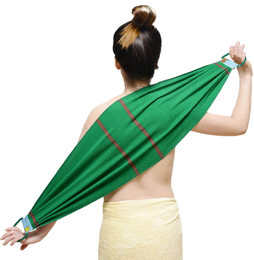 LeapLife Exfoliating Back Scrubber, Body Back Scrubber Towel for Shower, Bath Wash Scrub Cloth Washcloth Washer for Men Women Exfoliation, Body Scrubbing Brush Exfoliator (1 Pack Green) LeapLife Exfoliating Back Scrubber, Body Back Scrubber Towel for Shower, Bath Wash Scrub Cloth Washcloth Washer for Men Women Exfoliation, Body Scrubbing Brush Exfoliator (1 Pack Green)