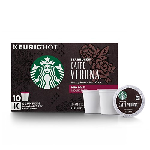 Starbucks Caff?erona Dark Roast Single Cup Coffee for Keurig Brewers, 10 Count Starbucks Caff?erona Dark Roast Single Cup Coffee for Keurig Brewers, 10 Count