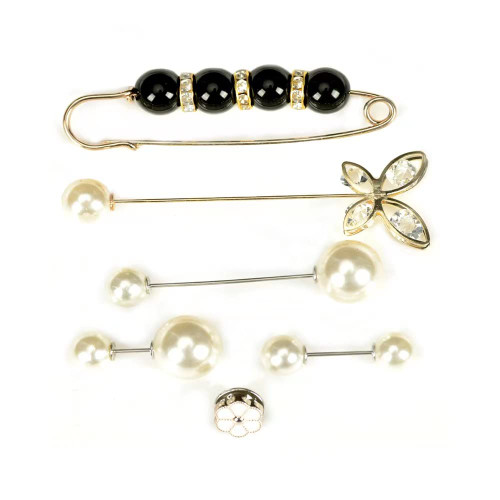 Butterfly Brooch Pin Safety Pins for Clothes Black Pearl Brooch Sweater Shawl Pins for Women Flower Pins Brooch Dress Pins with Pearls 6Pcs Butterfly Brooch Pin Safety Pins for Clothes Black Pearl Brooch Sweater Shawl Pins for Women Flower Pins Brooch Dress Pins with Pearls 6Pcs