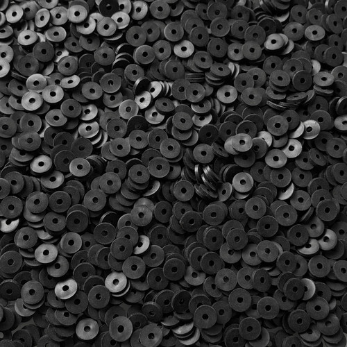 3600pcs Polymer Clay Beads Polymer Clay Beads Flat Round Spacer Beads 6mm Heishi Vinyl Beads for Making Bracelet Necklace Earring Accessories DIY Jewelry Making Craft (Black)
