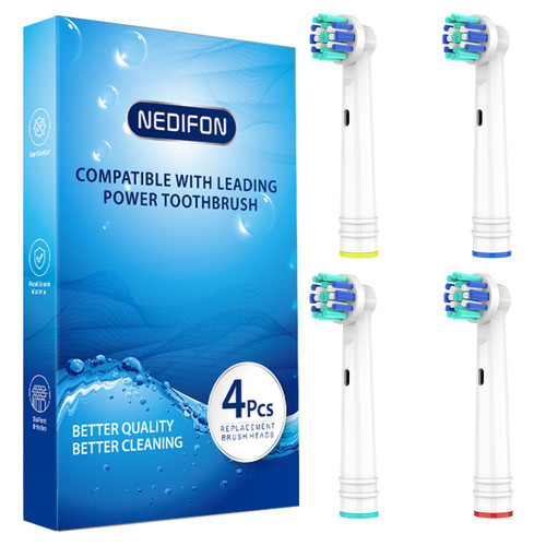 Replacement Toothbrush Heads Compatible with Oral B Replacement Heads Refill for Oral B Braun Replacement Brush Heads 4 Pack Replacement Toothbrush Heads Compatible with Oral B Replacement Heads Refill for Oral B Braun Replacement Brush Heads 4 Pack