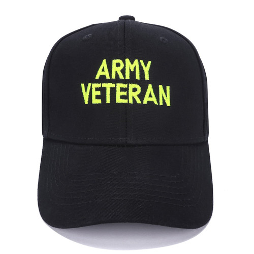 KuloesArt Embroidered Baseball Cap, Army Veteran Adjustable Trucker Hat Dad Hat for Men & Women