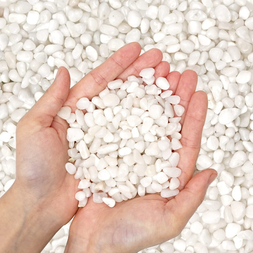 Natural Polished Decorative White Pebbles - Small Stones 3/8" Gravel Size,River Rocks Pebbles for Plants, Home DIY Decor,Aquarium Gravel,Vase Fillers,Fairy Garden,Landscaping Outdoor Stones. Natural Polished Decorative White Pebbles - Small Stones 3/8" Gravel Size,River Rocks Pebbles for Plants, Home DIY Decor,Aquarium Gravel,Vase Fillers,Fairy Garden,Landscaping Outdoor Stones.