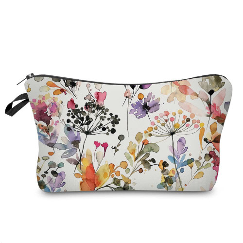MRSP Cosmetic Bag Makeup bags for women,Small makeup pouch Travel bags for toiletries waterproof (Wild Grasses& Flowers) MRSP Cosmetic Bag Makeup bags for women,Small makeup pouch Travel bags for toiletries waterproof (Wild Grasses& Flowers)