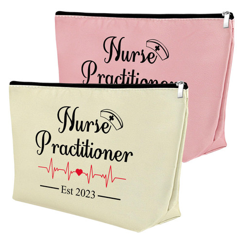 2Pcs Nurse Gifts for Nurse Practitioner Makeup Bag New Nurses Graduation Gifts NP Est 2023 Gifts Nurse Cosmetic Bag Nurse Week Gifts for Nurse Christmas Birthday Gift Travel Makeup Pouch(Pink,Beige) 2Pcs Nurse Gifts for Nurse Practitioner Makeup Bag New Nurses Graduation Gifts NP Est 2023 Gifts Nurse Cosmetic Bag Nurse Week Gifts for Nurse Christmas Birthday Gift Travel Makeup Pouch(Pink,Beige)