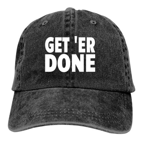 YOHOMO Get Er Done Unisex Vintage Adjustable Cotton Baseball Cap Denim Dad Hat Cowboy Hat YOHOMO Get Er Done Unisex Vintage Adjustable Cotton Baseball Cap Denim Dad Hat Cowboy Hat