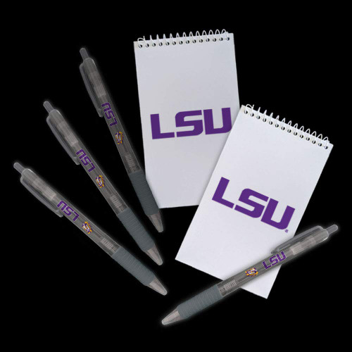Greeting Pen LSU Tigers Gift Set - 2 Pocket Notebooks and 4 Translucent Pens (2613)