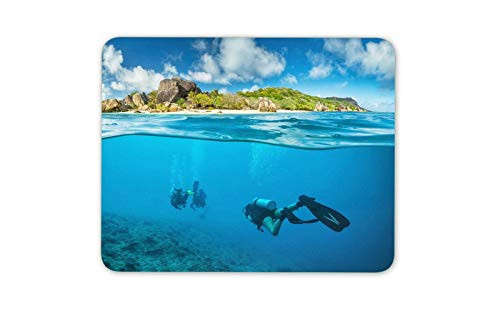 Seychelles Scuba Diving Mouse Mat Pad - Dive Diver Holiday Computer Gift HB6440