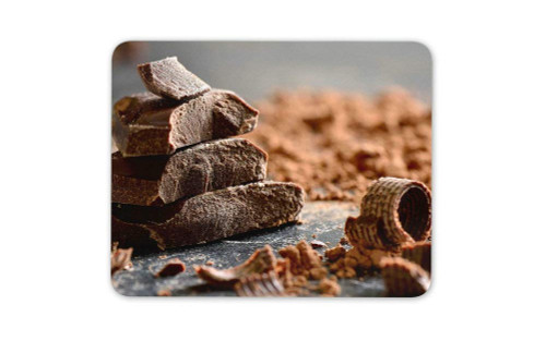 Chocolate Cocoa Shavings Mouse Mat Pad - Catering Sweets Computer Gift HB4910