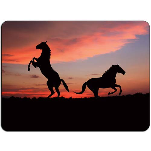 Horse Sunset HB0323 Mouse Mat Pad - Mouse Pad Mousepad