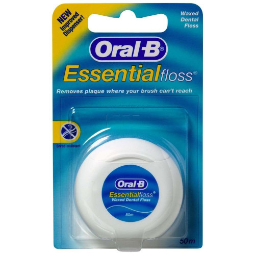 Oral-b Essentialfloss Waxed Dental Floss 50m