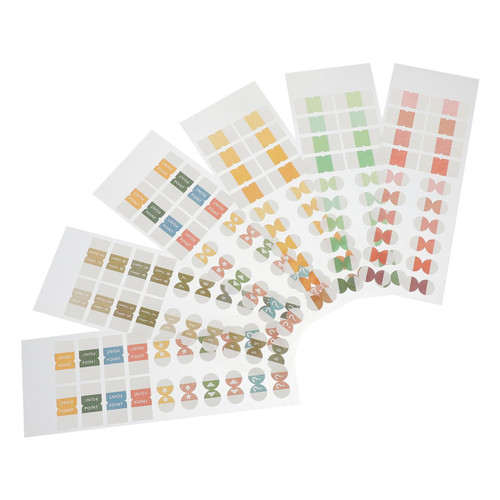 NUOBESTY 6 Sheets Sticky Tabs Book Page Markers Tabs Tabs Colored Writable and Repositionable Index Tabs Book Flags for Annotating Books Reading Notes Classify File