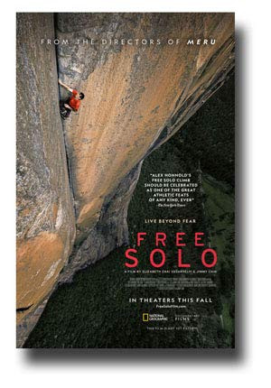 Free Solo Poster Movie Promo 11 x 17 inches National Geographic Main Cliff