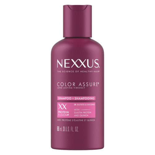Nexxus Hair Color Assure Sulfate Free Shampoo with ProteinFusion, For Colored Treated Hair Color Shampoo 3 oz