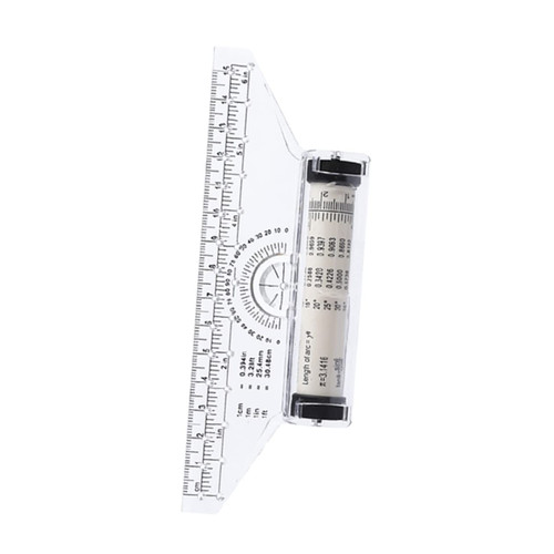 LALAFINA Parallel Roller Ruler Patchwork Ruler Tools Drafting Ruler Woodworking Line Ruler Alignment Ruler Cloth Multipurpose Tool Plastic Measuring Rolling Ruler Arc White Frame Student