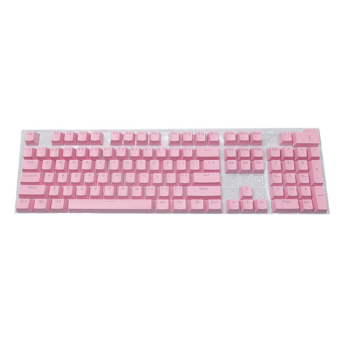 CactusAngui Keycups104Pcs/Set Key Universal Ergonomic ABS High end Backlit Keycap or Mechanical Keyboard Pink