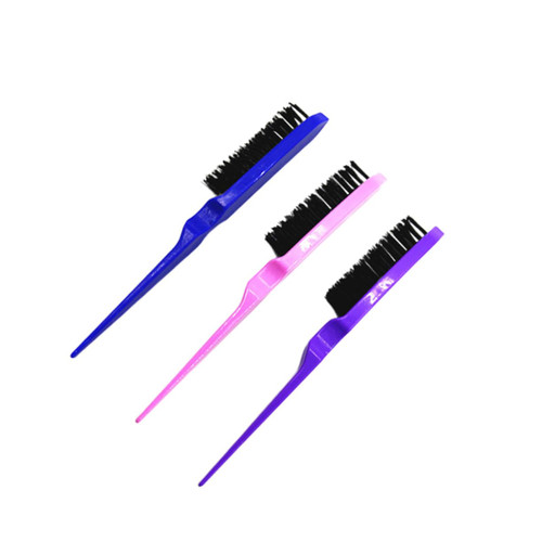 minkissy 3pcs Curly Hair Brush Three Row Hair Comb Bristle Teasing Comb Hair Teaser Brush Hair Teasing Comb Massage Hair Brush Backcombing Brush Teasing Brush Curly Hair Comb Headband Curls