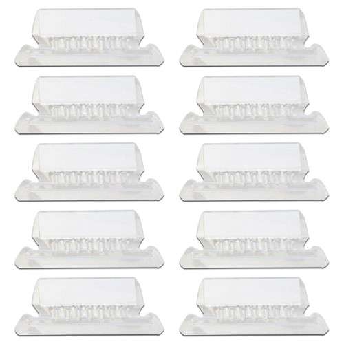 Set of 10 File Folder Tabs for Hanging Files Clear Colored Plastic Hanging File Folder Labels 2" Tabs and Inserts File Folder tabs Inserts
