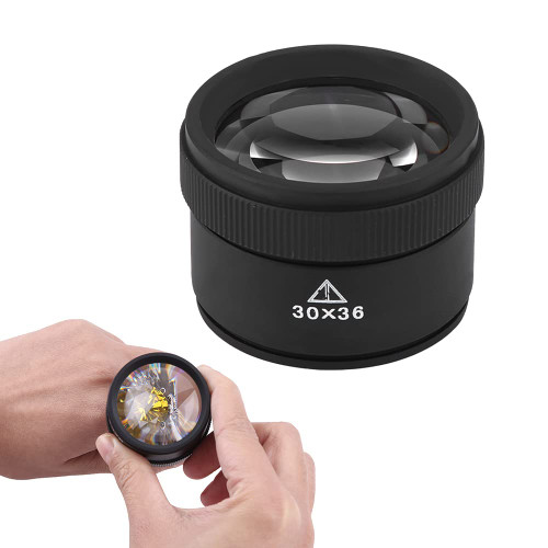 Watris Veiyi Jewelry Loupe, 30X Magnifying Glass, Coin Magnifier, Pocket Jewelers Magnifying Glass, Portable Optics Lens Loupes for Jeweler, Coins, Stamps